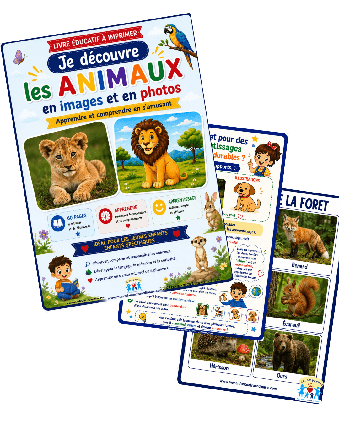 Je découvre les animaux en photos et en illustrations