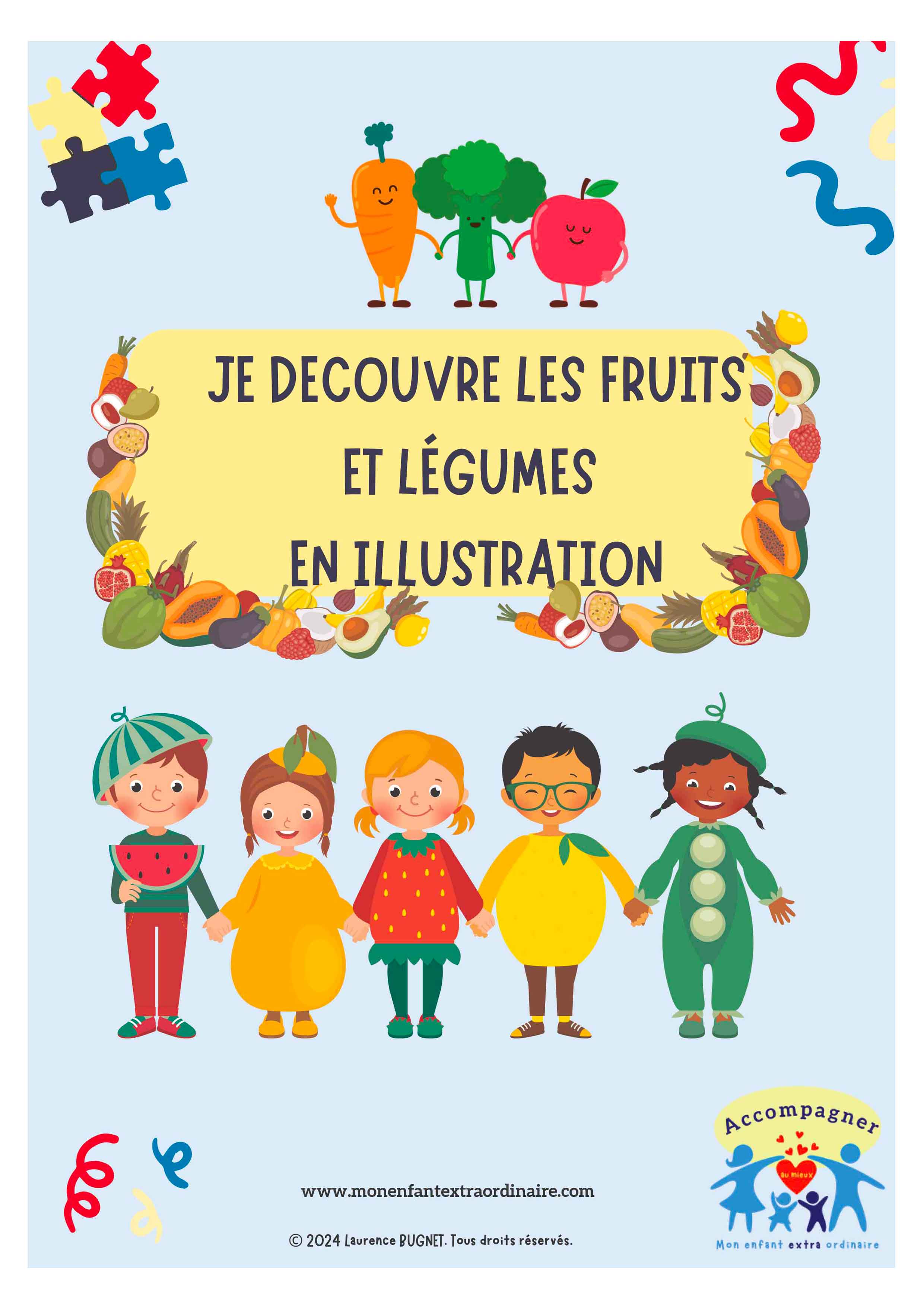 JE DECOUVRE LES FRUITS ET LÉGUMES EN ILLUSTRATION